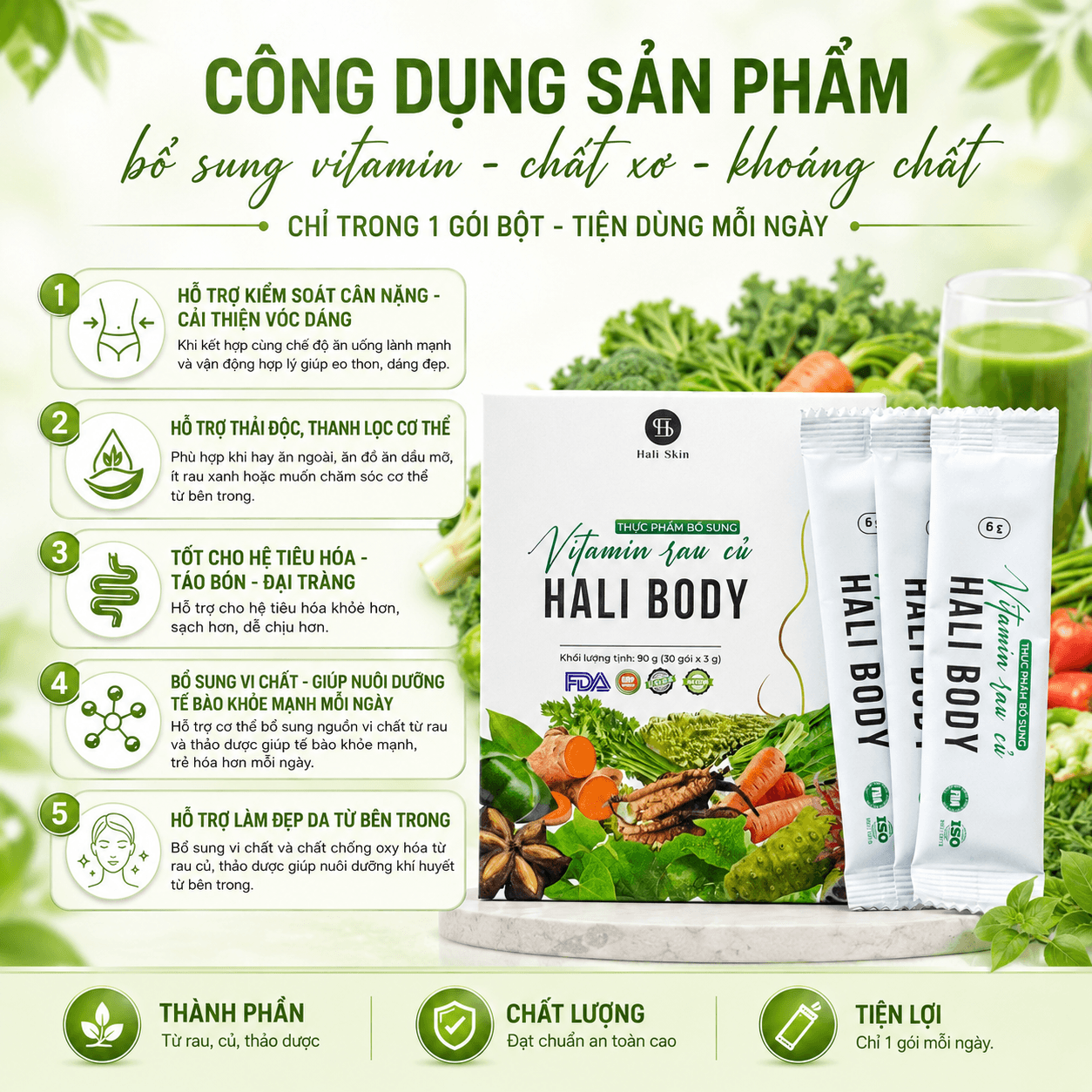 Bột Vitamin Rau Củ Hali Body thumbnail 3