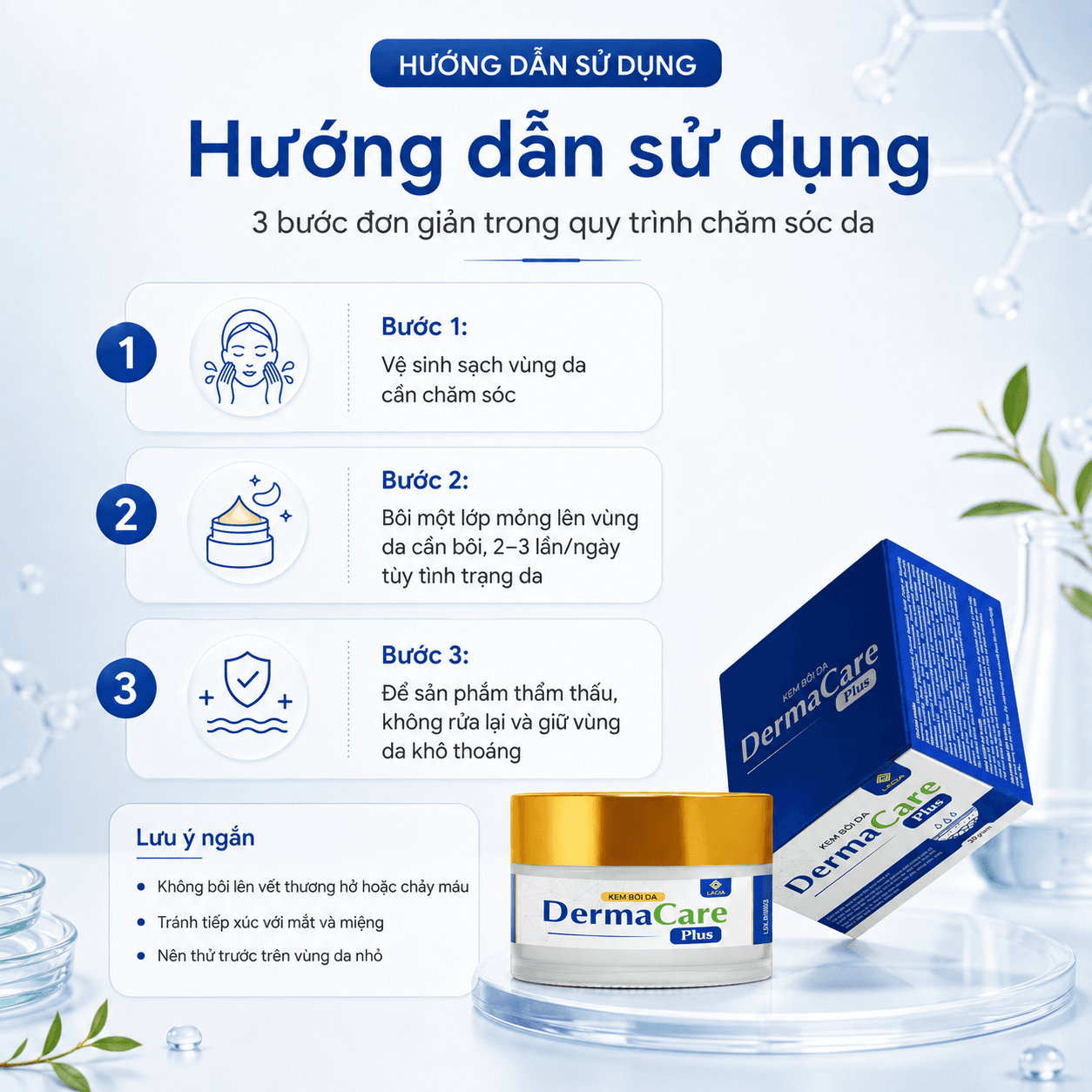 Kem Bôi Da DermaCare Plus — Nắp Vàng thumbnail 5